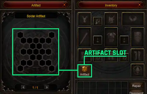 Artifact Slot Window